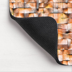 Graue, orangefarbene Keramik mit Mängeln, digitale Mousepad
