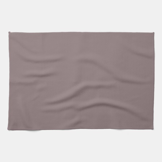 Graue Pflaume Lila Solid Color 2025 COTY Geschirrtuch (Horizontal)
