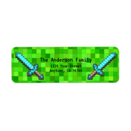 Graue Pixel Mining Blocks Gamer benutzerdefinierte