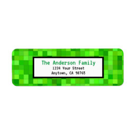 Graue Pixel Mining Gamer-benutzerdefinierte Adress