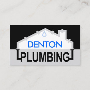 Graue PLUMBING-Rohr-Rahmen Visitenkarte