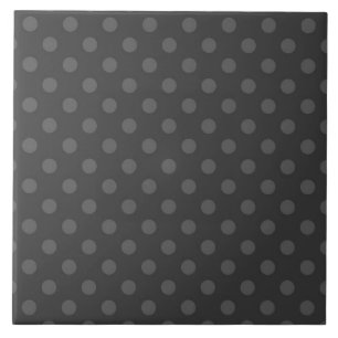 Graue Polka dot , Polka dot , Schwarz-Weiß Fliese