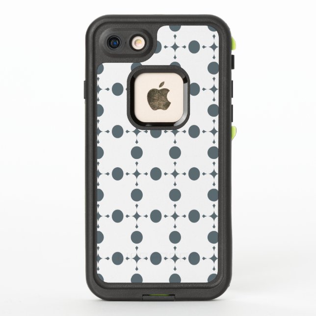 Graue Polka Dots, Polka Dot Pattern, Dots, Dotter (Rückseite)