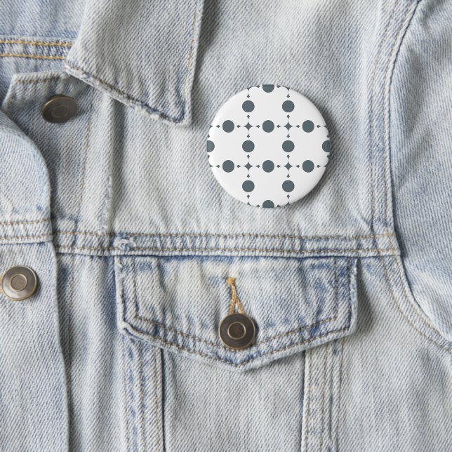 Graue Polka Dots, Polka Dot Pattern, Dots, Dotter Button (Beispiel)
