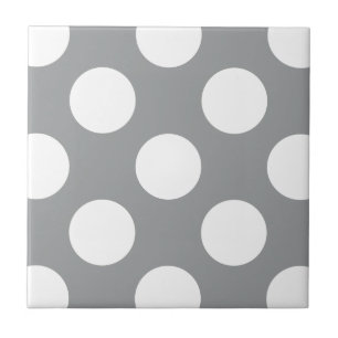 Graue Polka Dots, Polka Dot Pattern, Dots, Dotter Fliese