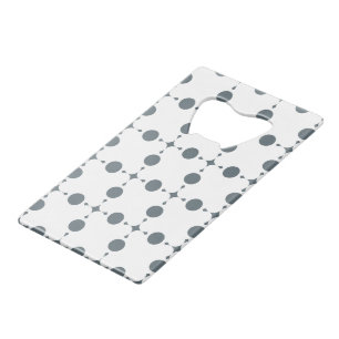 Graue Polka Dots, Polka Dot Pattern, Dots, Dotter Geldbeutel Flaschenöffner