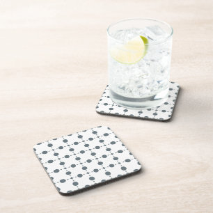 Graue Polka Dots, Polka Dot Pattern, Dots, Dotter Getränkeuntersetzer