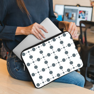 Graue Polka Dots, Polka Dot Pattern, Dots, Dotter Laptopschutzhülle
