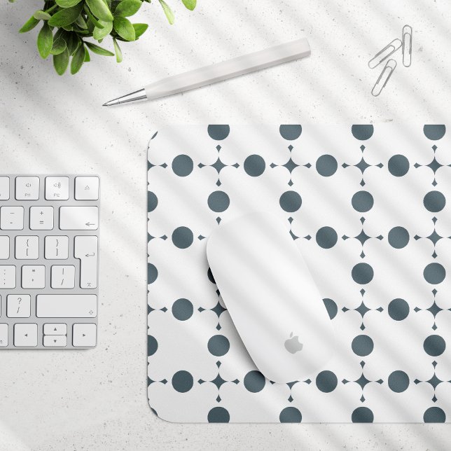 Graue Polka Dots, Polka Dot Pattern, Dots, Dotter Mousepad (Von Creator hochgeladen)