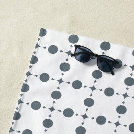 Graue Polka Dots, Polka Dot Pattern, Dots, Dotter Strandtuch