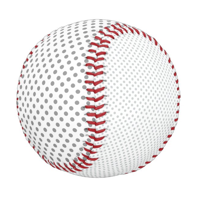 Graue Polka-Punkte ändern Alle Farbklick anpassen Baseball (Schrägansicht)