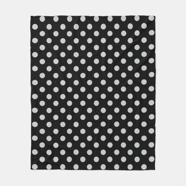 Graue Polka-Punkte ändern Alle Farbklick anpassen Fleecedecke (Vorderseite)