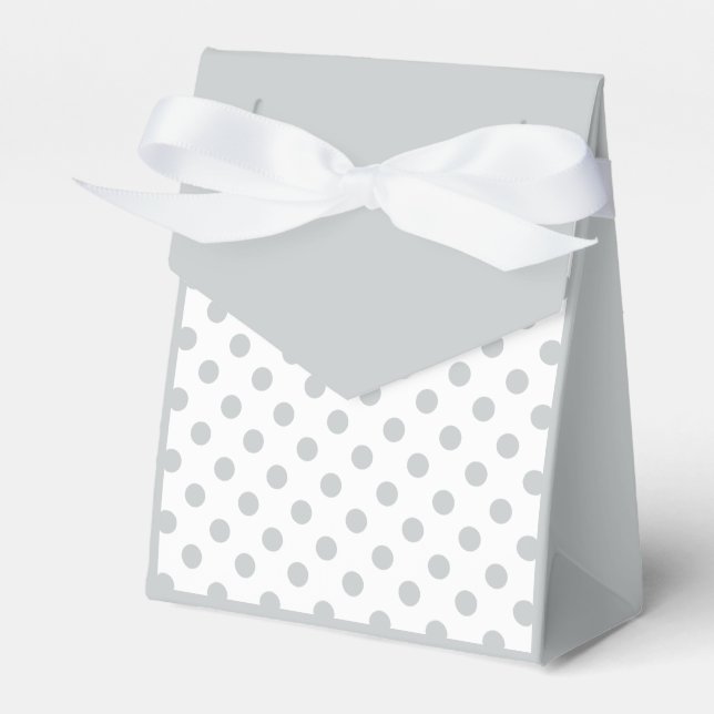Graue Polka-Punkte ändern Alle Farbklick anpassen Geschenkschachtel (Vorderseite)