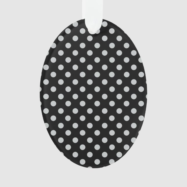 Graue Polka-Punkte ändern Alle Farbklick anpassen Ornament (Vorderseite)