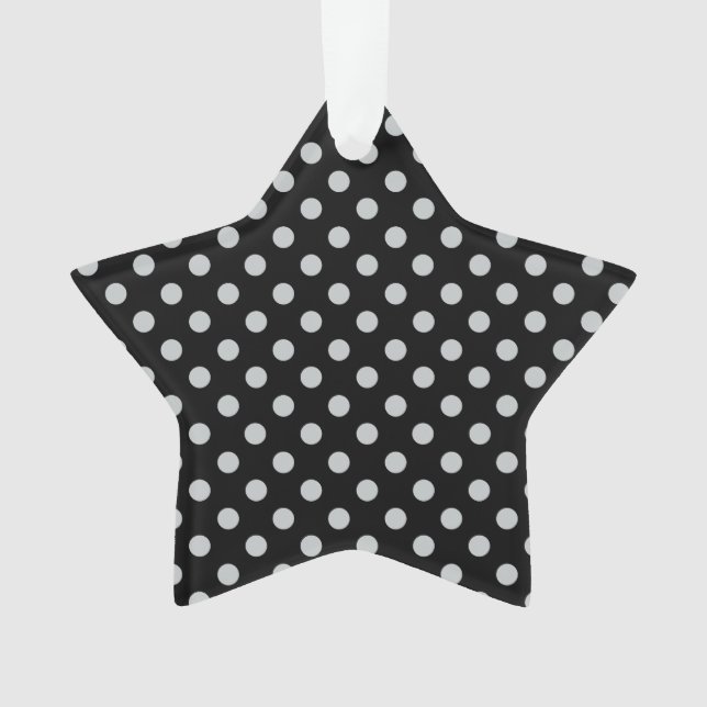 Graue Polka-Punkte ändern Alle Farbklick anpassen Ornament (Vorderseite)