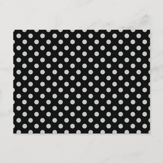 Graue Polka-Punkte ändern Alle Farbklick anpassen Postkarte (Vorderseite)