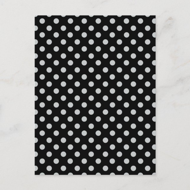 Graue Polka-Punkte ändern Alle Farbklick anpassen Postkarte (Vorderseite)