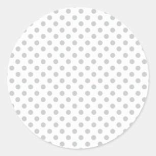 Graue Polka-Punkte ändern Alle Farbklick anpassen Runder Aufkleber