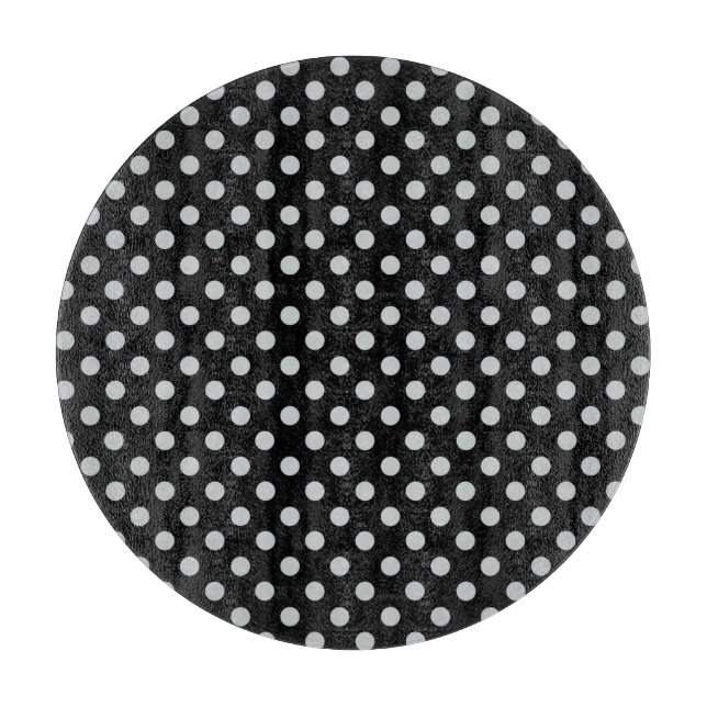 Graue Polka-Punkte ändern Alle Farbklick anpassen Schneidebrett (Vorderseite)