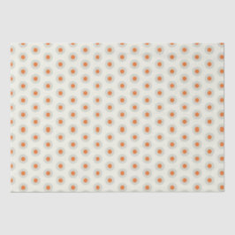 Graue Polka-Punkte mit gelbem Mittelpunkt pp3 Seidenpapier
