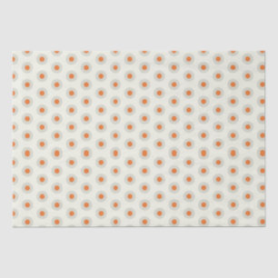 Graue Polka-Punkte mit gelbem Mittelpunkt pp3 Seidenpapier
