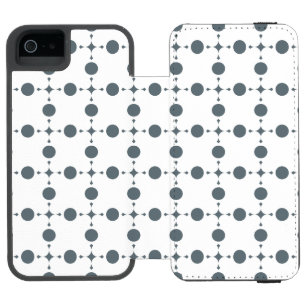 Graue Polka Punkte, Polka Punkt Muster, Punkte, Ge Incipio Watson™ iPhone 5 Geldbörsen Hülle