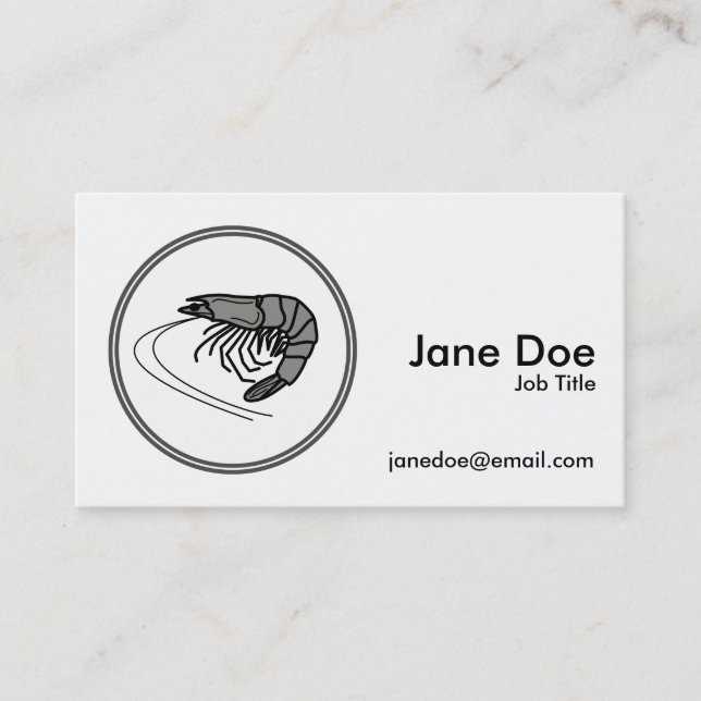 Graue Pracht - Fisch Visitenkarte (Vorderseite)