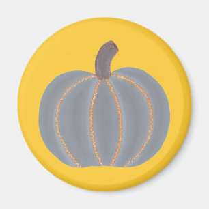 Graue Pumpkin Orange Lights Halloween Magnete Magnet