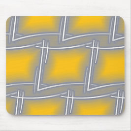 Graue rechteckige Abstrakte Kunst Mousepad