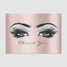 Graue Rose Gold Blush Lashes Seidenpapier
