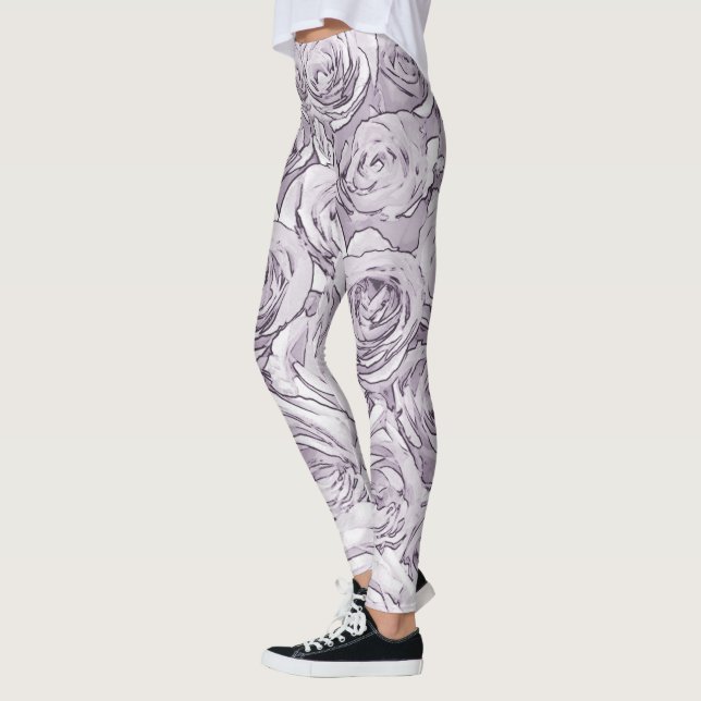 Graue Rose Leggings (Links)