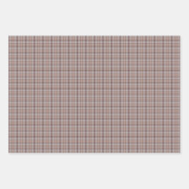 Graue Rosen-Karot Klassisches Muster Geschenkpapier Set