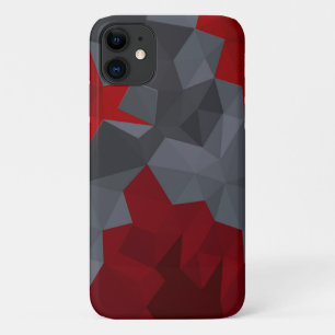 Graue, rot zufällig angeordnete Dreiecke. Case-Mate iPhone Hülle