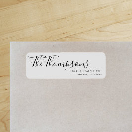 Graue Rücksendeadresse für Nachname bei benutzerde