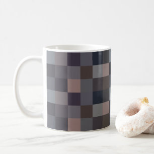 Graue Schachbrettmuster Kaffeetasse