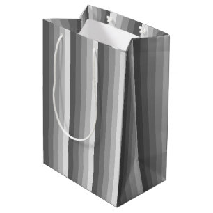 Graue Schattenstreifen Mittlere Geschenktüte