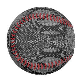 Graue Schlange Skin Print Baseball