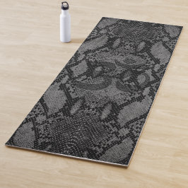 Graue Schlange Skin Print Yogamatte