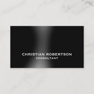 Graue Schlichte, moderne Consultant Business Card Visitenkarte