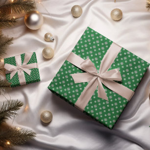 Graue Schneeflocken Geschenkpapier Set