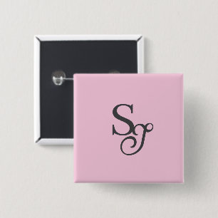 Graue Schrift Anfangsfarbe Rosa Button