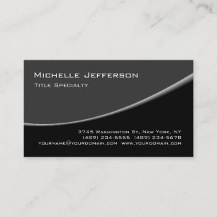 Graue schwarze Muster Trendy Business Card Visitenkarte