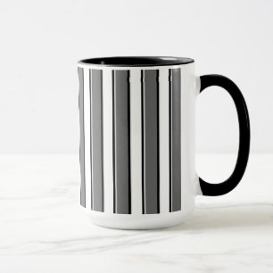 Graue schwarze Streifen Kaffeetasse