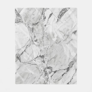 Graue "Slate Whisper Stream" Marmortextur All-Ove Fleecedecke