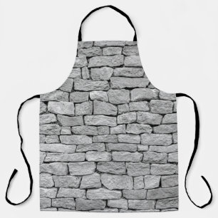 Graue Steinmauer, abstrakter Hintergrund. Schürze