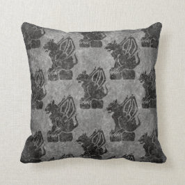 Graue Steinwasserspeier Kissen