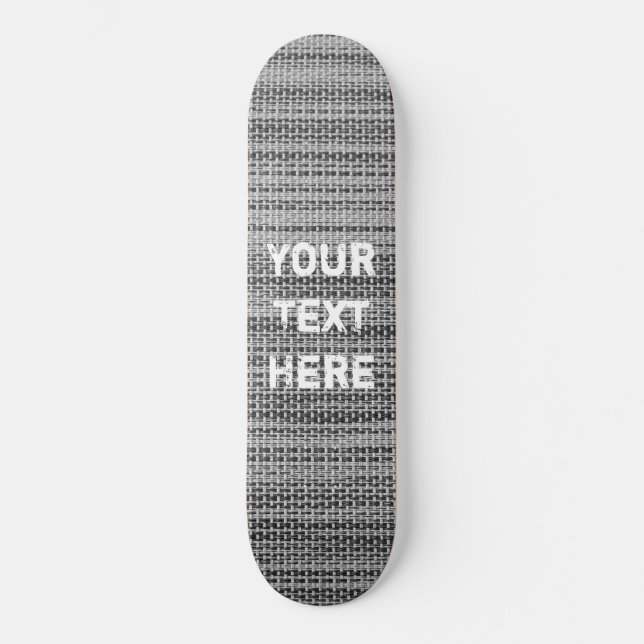 Graue Stoffbesetzung Skateboard Entwurf des Textna (Vorderseite)