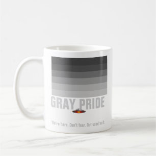 Graue Stolz-Tasse UFO Kaffeetasse