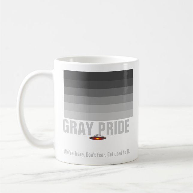 Graue Stolz-Tasse UFO Kaffeetasse (Links)