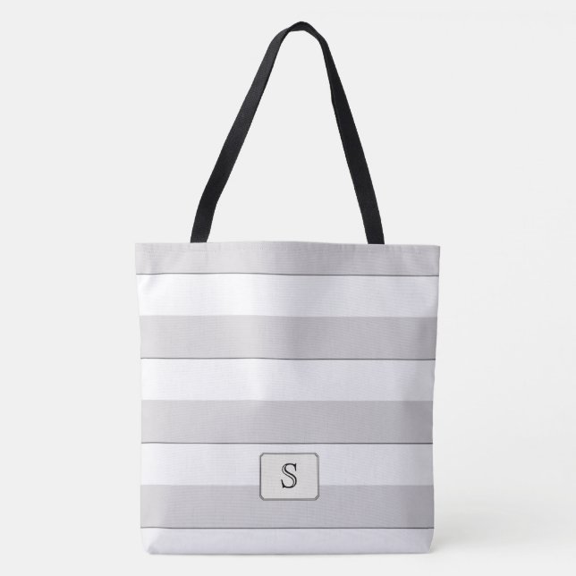 Graue Streifen auf jedem farblich benutzerdefinier Tasche (Vorderseite)